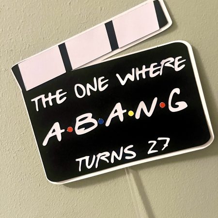 Friends Clapperboard Cake Topper