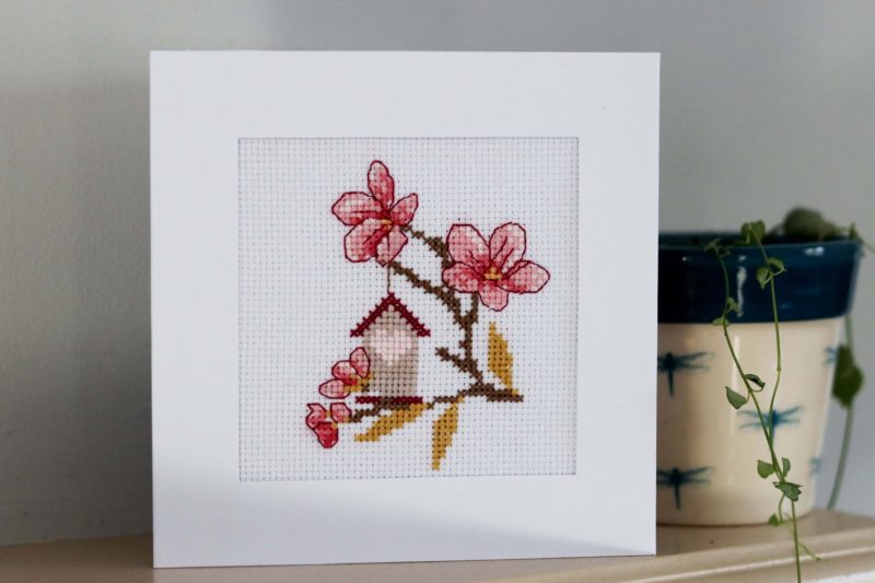 Blossom Tree - A Cross stitch greetings card for all occasions and perfect for any loved one