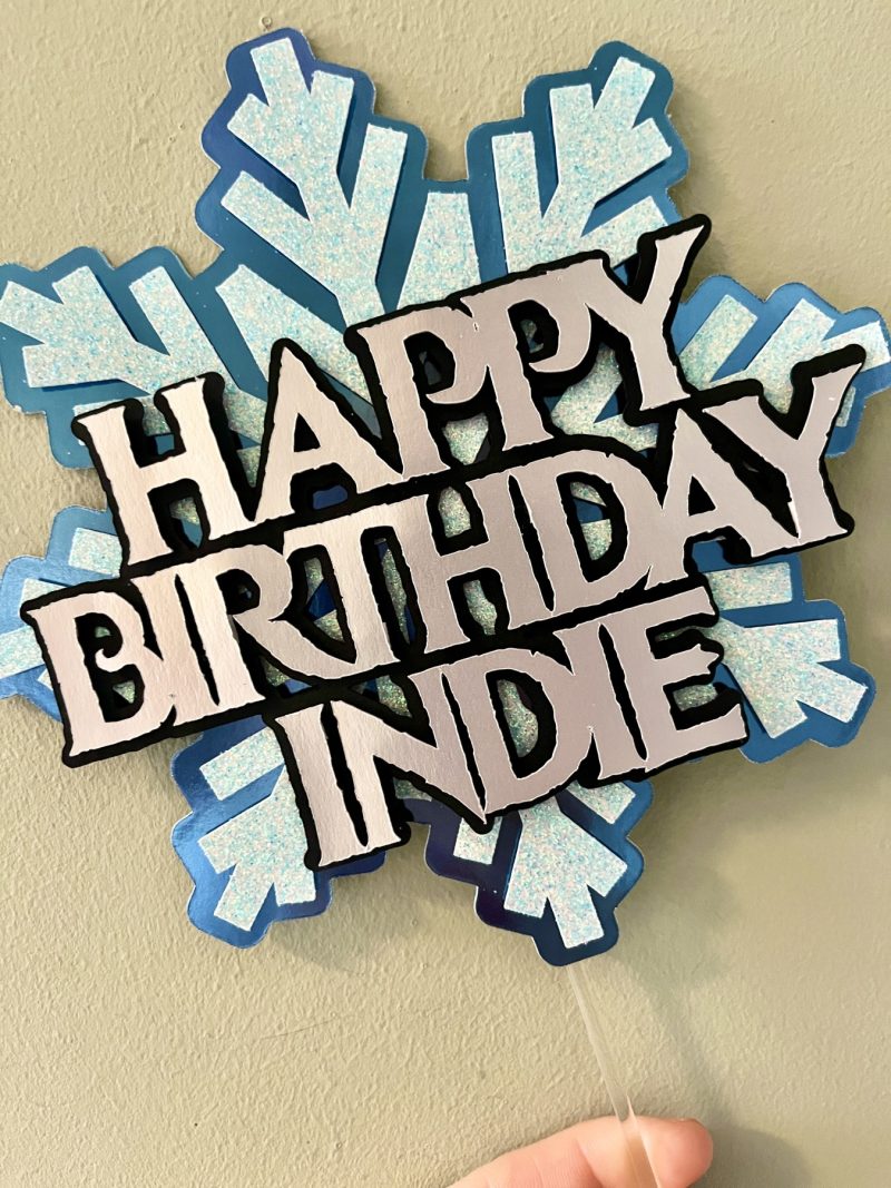 Snowflake Frozen Cake Topper