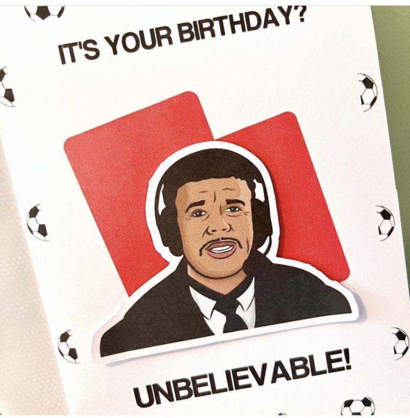 Chris Kamara Birthday Card