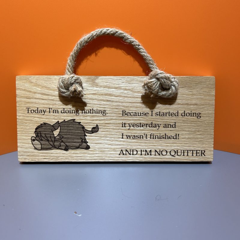Novelty Oak Hangers