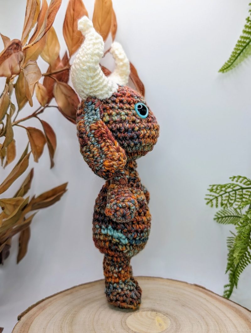 Enchanted Woodland Ramshorn Fae figure - large