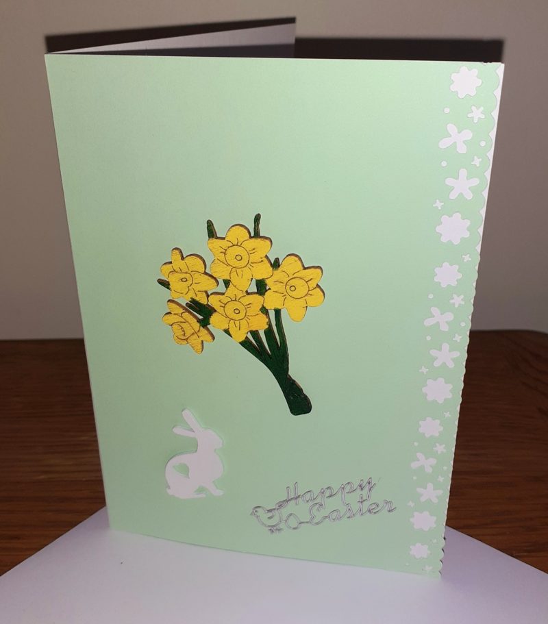 Hand made/painted Easter greetings cards and envelopes pack of 2