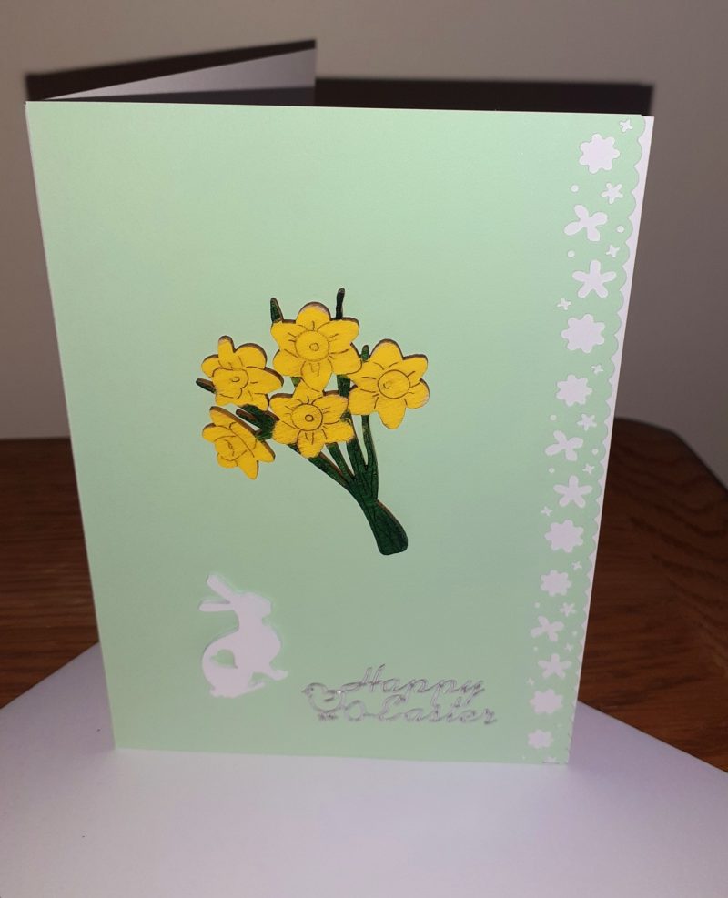 Hand made/painted Easter greetings cards and envelopes pack of 2