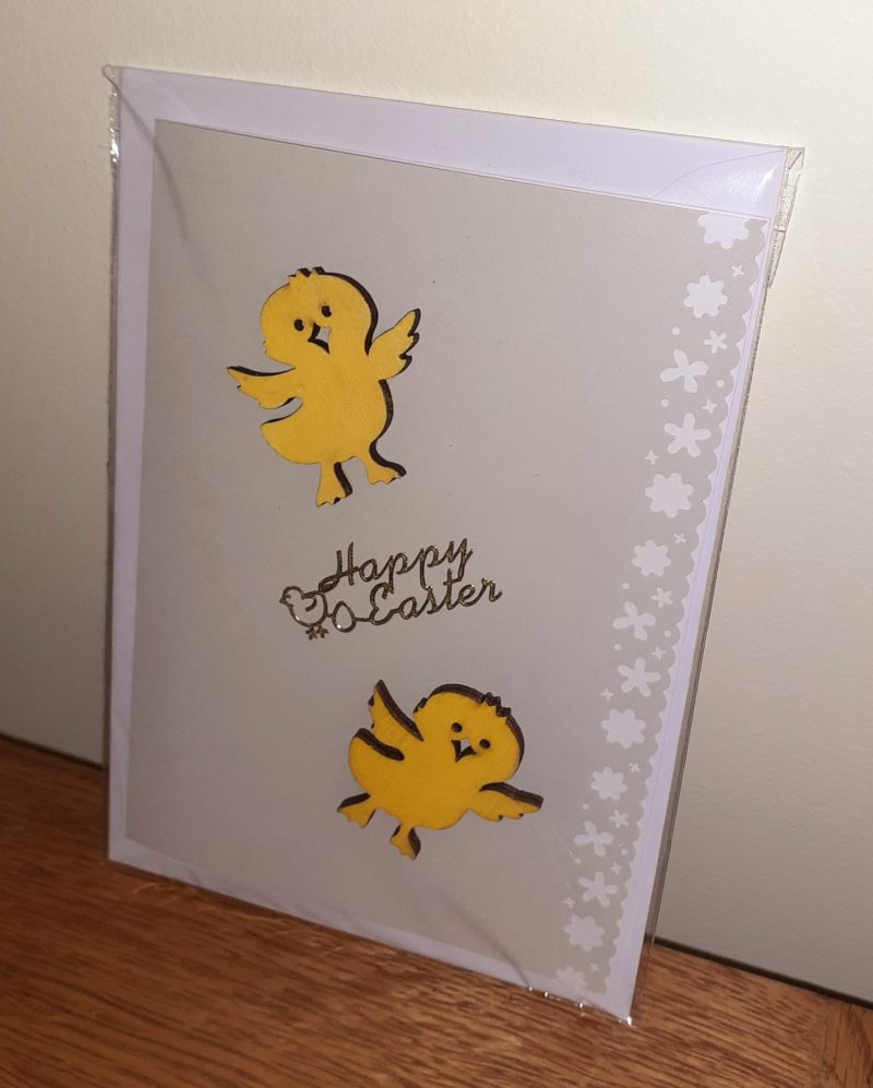 Hand made/painted Easter greetings cards and envelopes pack of 2