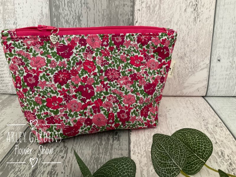 Make Up bag, cosmetic bag, wash bag made with Liberty Fabric