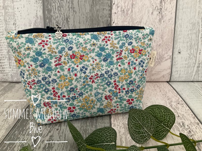 Make Up bag, cosmetic bag, wash bag made with Liberty Fabric