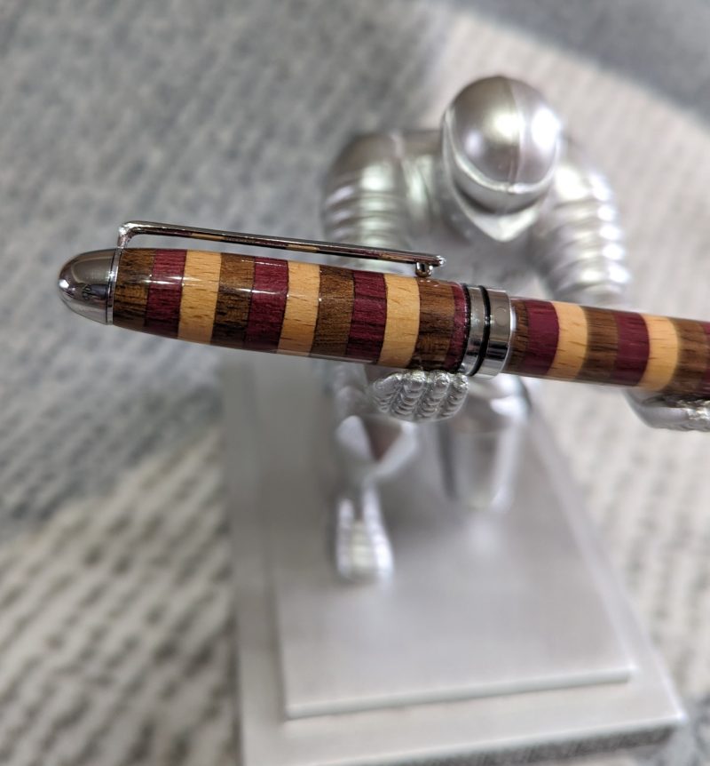 Euro Twist Wooden Ballpoint Pen Made from three different woods with chrome fittings