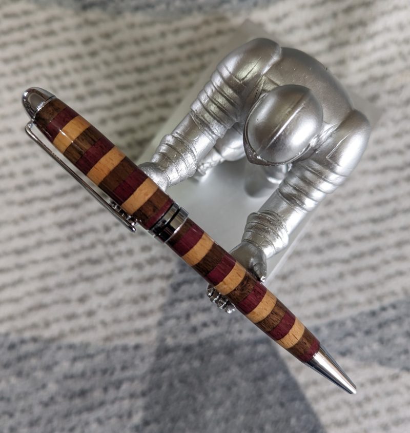 Euro Twist Wooden Ballpoint Pen Made from three different woods with chrome fittings