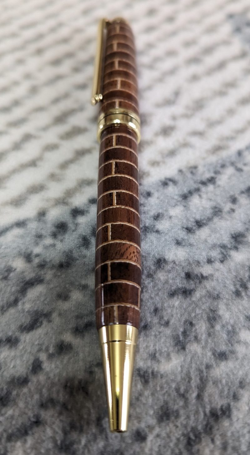 Euro twist style pen made from Walnut and oak