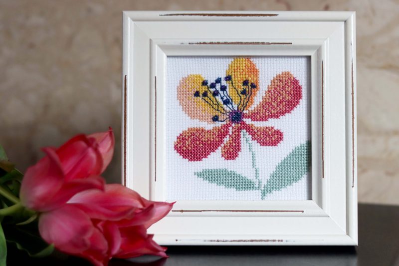 A Framed Cross stitch a prefect little gift for any loved one.