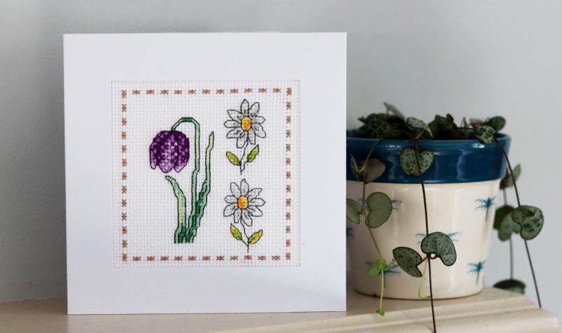 Greetings card - A Cross stitch greetings card for all occasions and perfect for any loved one