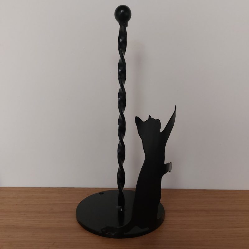 Steel Cat Paper Towel Holder