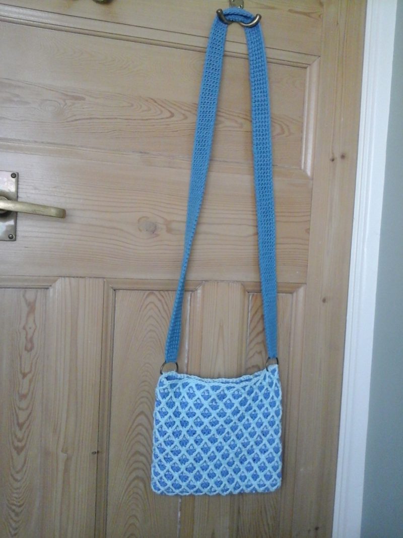 Blue Diamond Waffle Bag