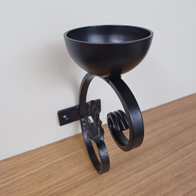 Steel Scroll Bird Bath