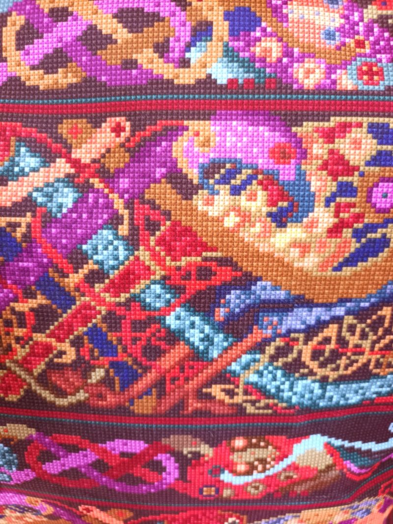 Celtic Peacocks Velvet Cushion, Pillow, Birthday, Father's Day Gift