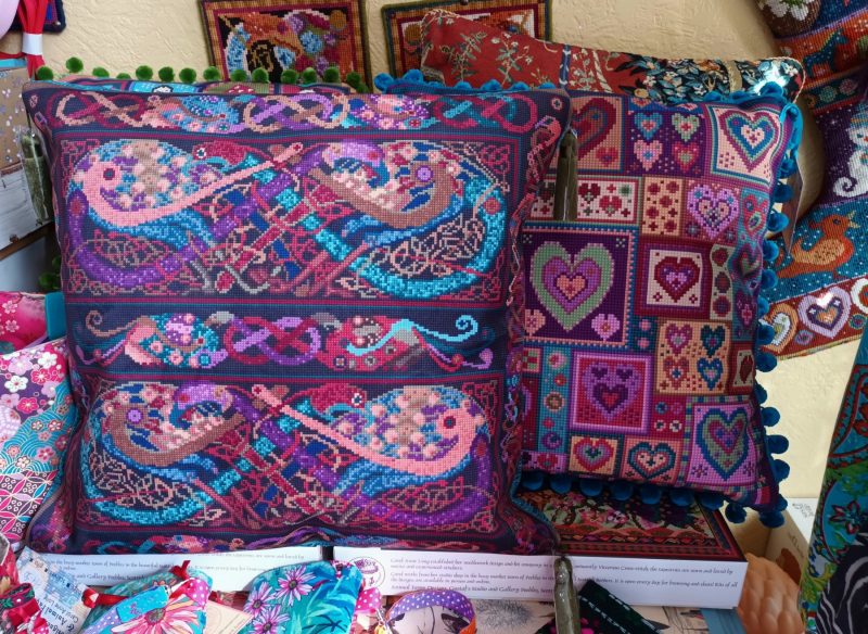 Celtic Peacocks Velvet Cushion, Pillow, Birthday, Father's Day Gift