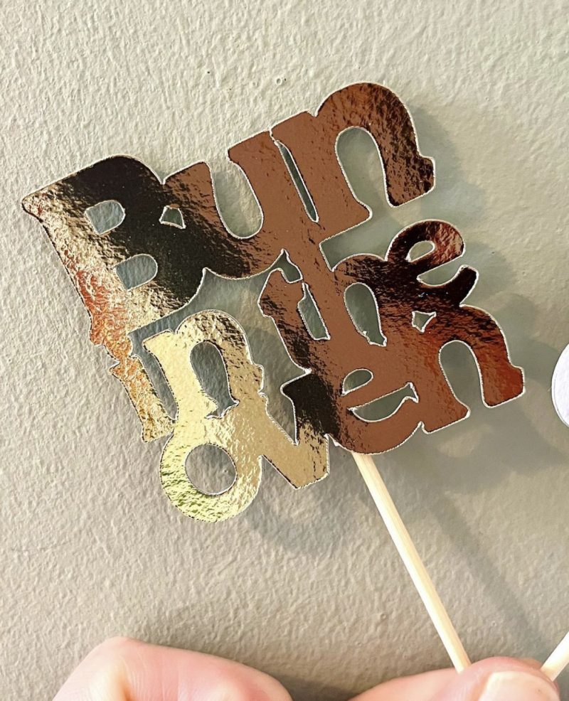 Bun In The Oven Cupcake Toppers