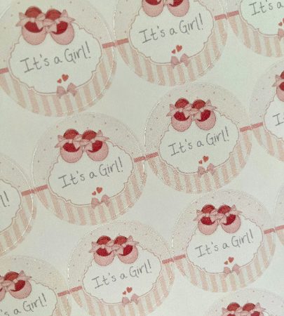 It's A Girl Stickers