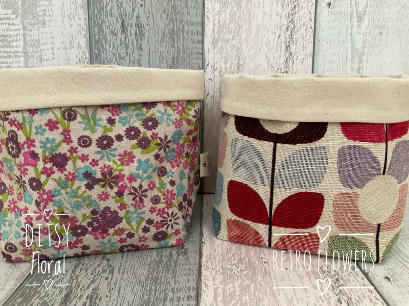 Fabric Storage Basket, Storage Bin, Gift for Her