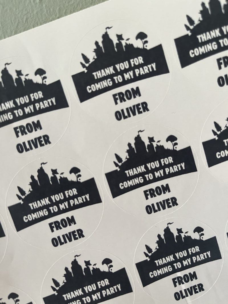 Fortnite Sticker Sheets