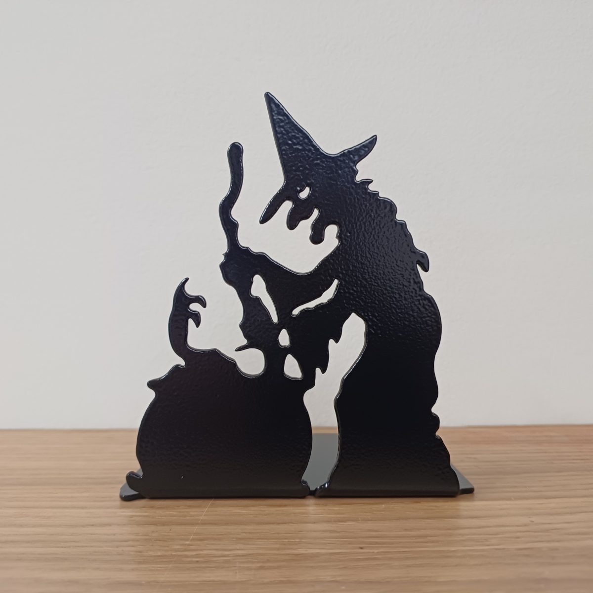 Steel Witch & Cauldron Stand
