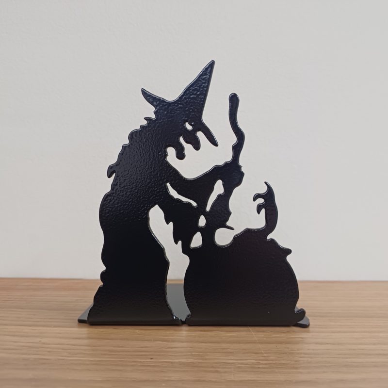 Steel Witch & Cauldron Stand