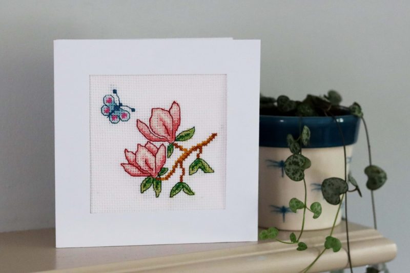 Greetings card - A Cross stitch greetings card for all occasions and perfect for any loved one
