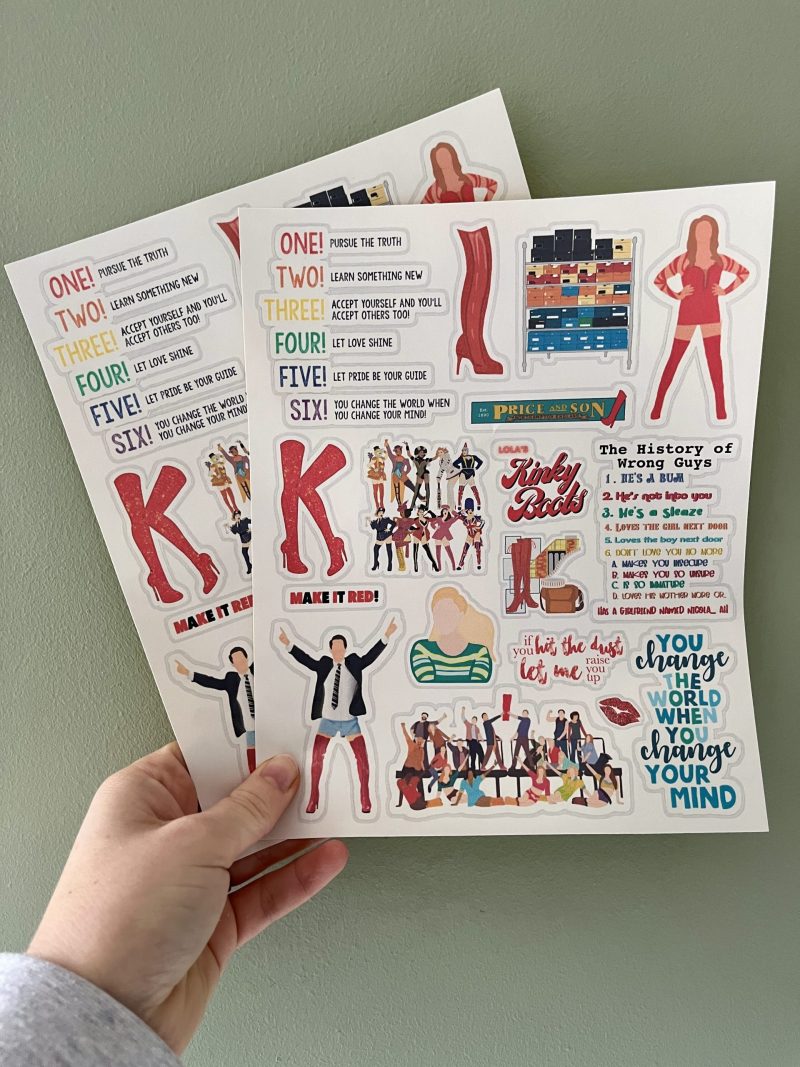Kinky Boots Musical Stickers