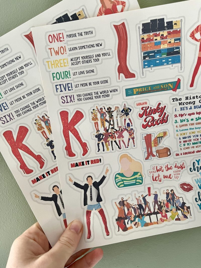 Kinky Boots Musical Stickers