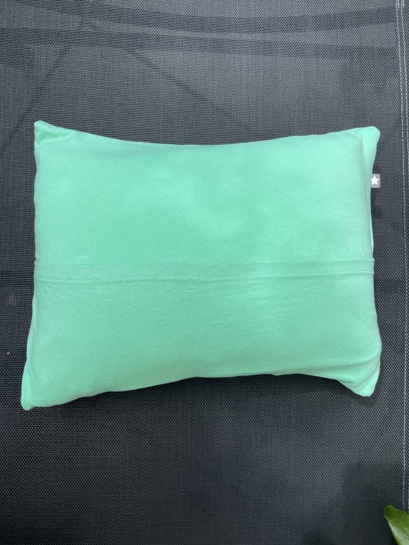 Mini pillow with removable cover ("Simply Mint")