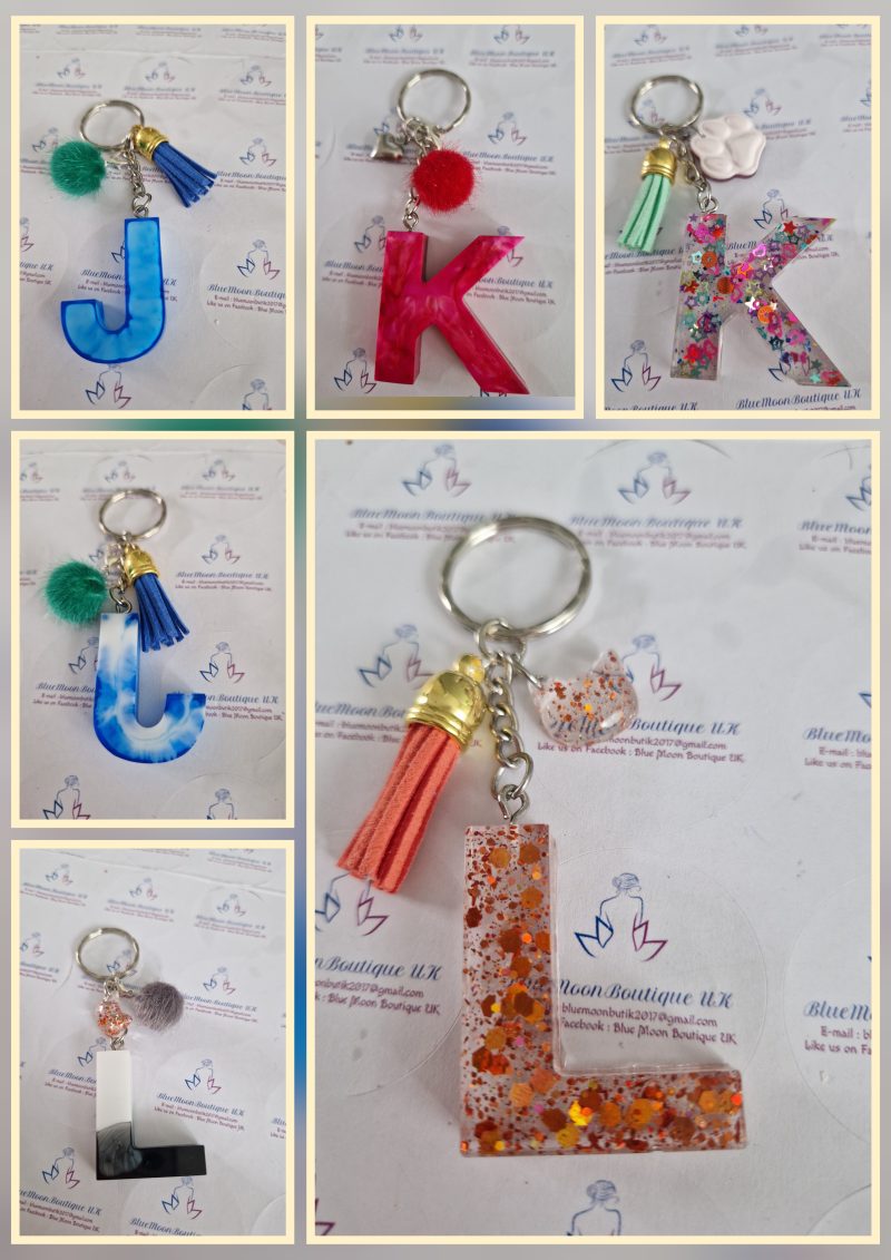 Initial Letter Keyrings
