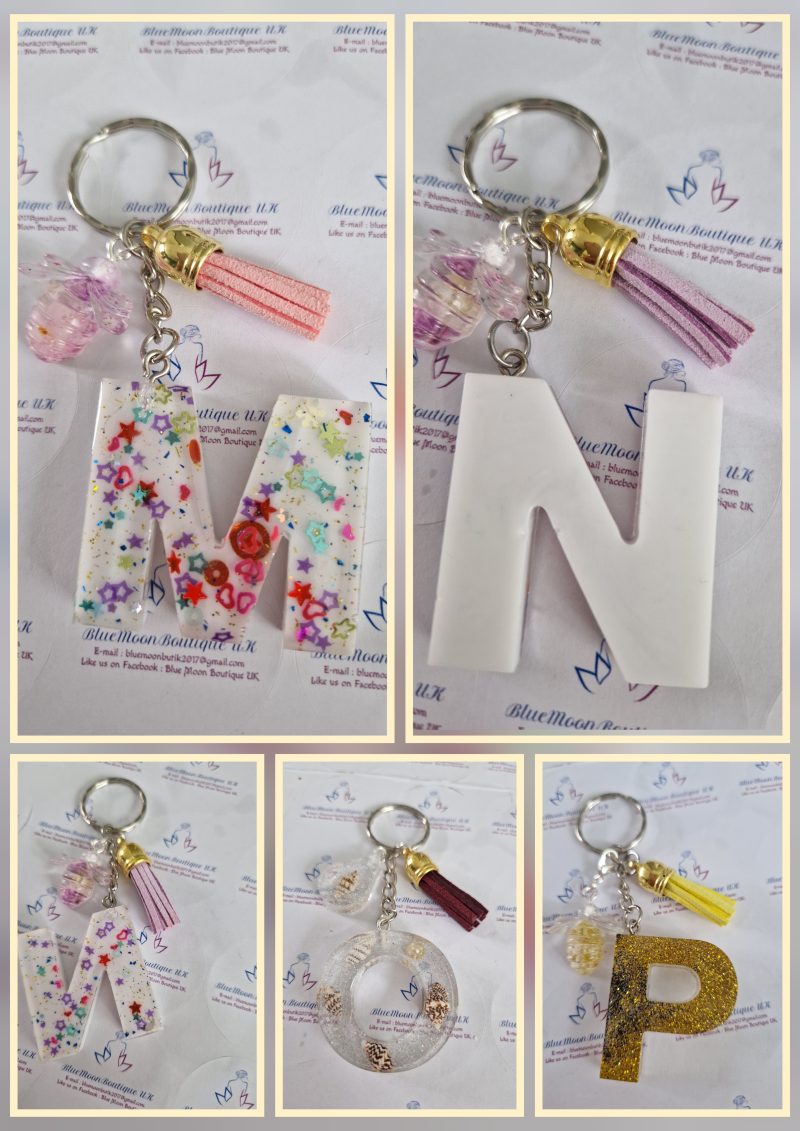Initial Letter Keyrings