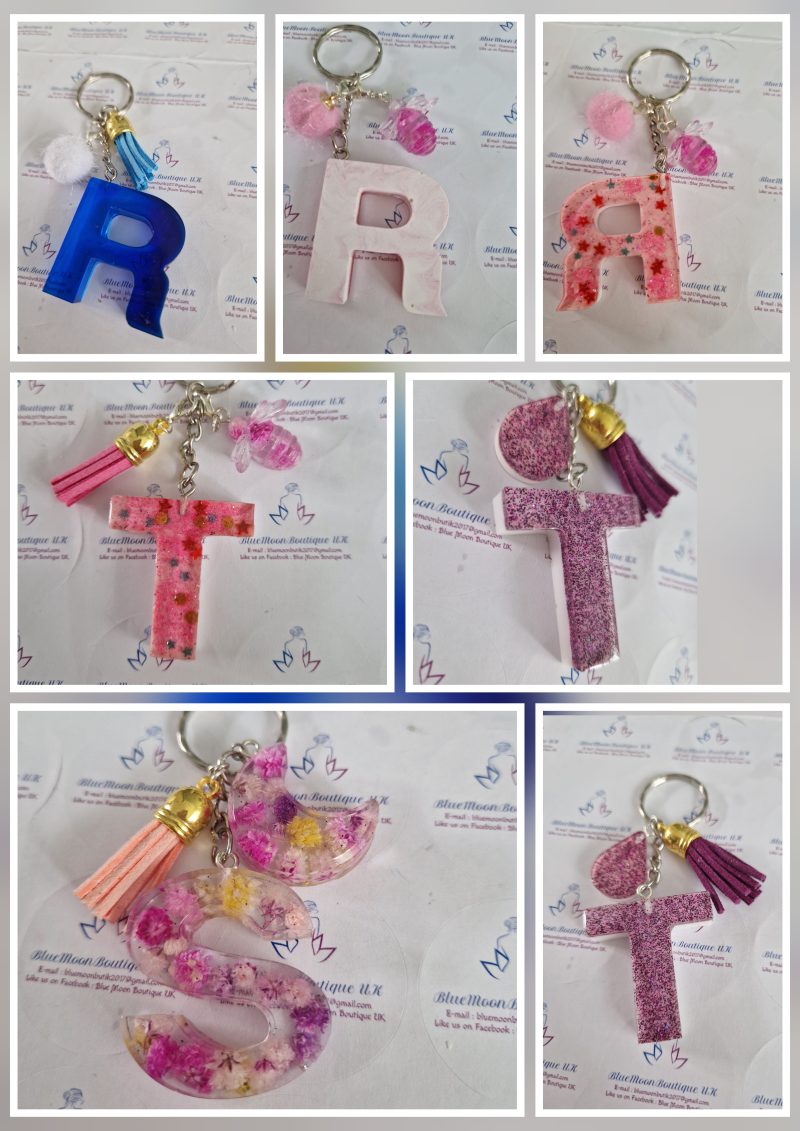 Initial Letter Keyrings