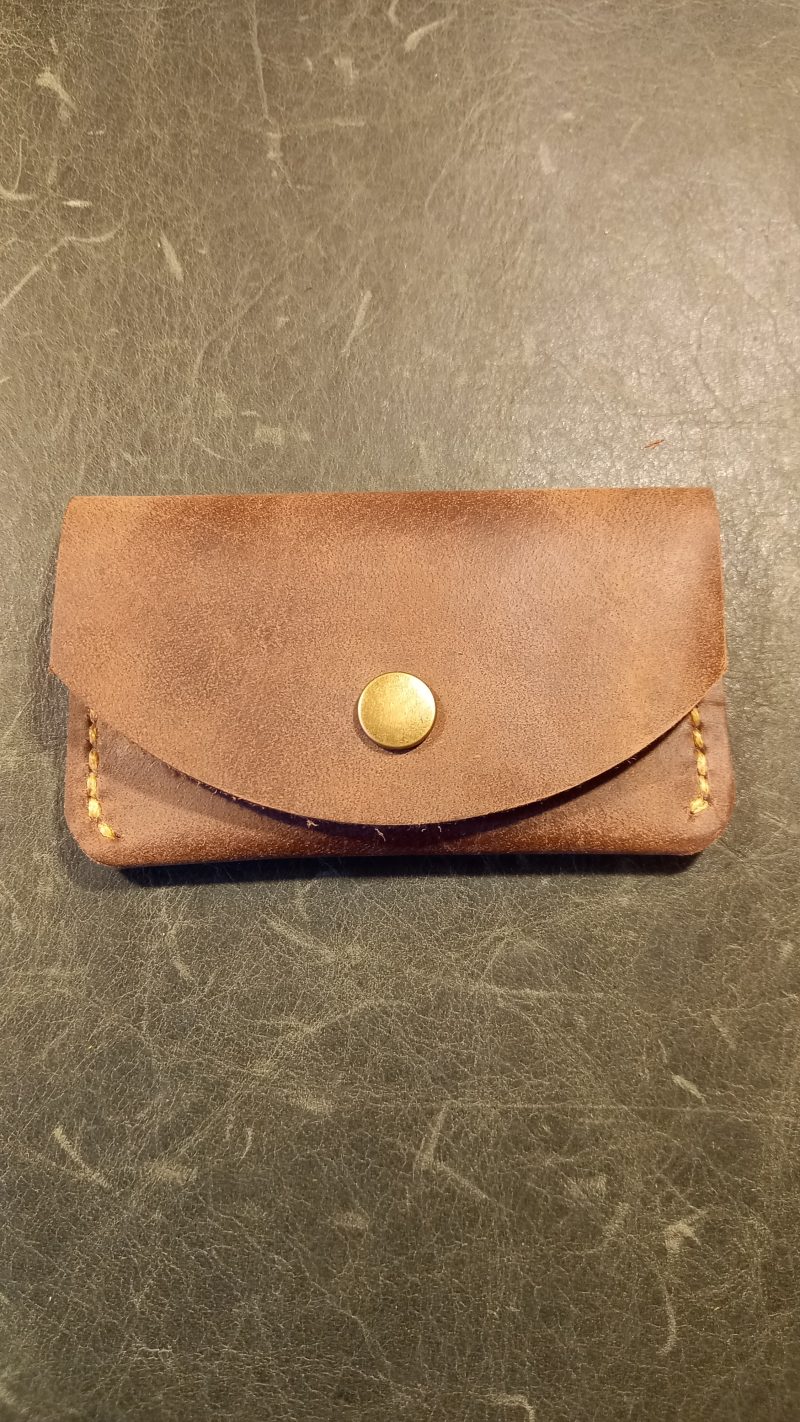 Buffalo Leather Coin Purse and key ring set