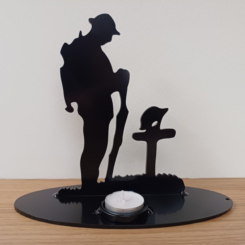Steel Tommy Soldier Tealight Holder