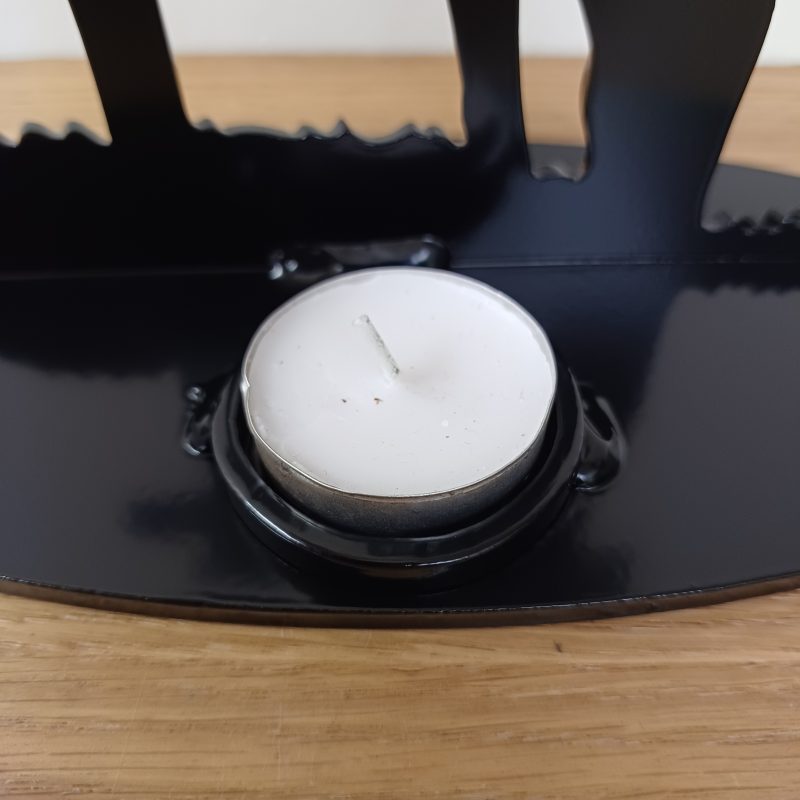 Steel Kneeling Soldier Tealight Holder