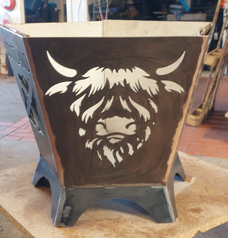 Steel Pentagonal Scotland Firepit