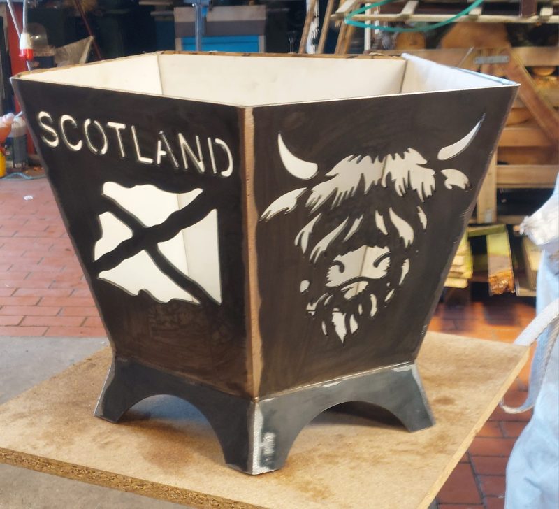 Steel Pentagonal Scotland Firepit