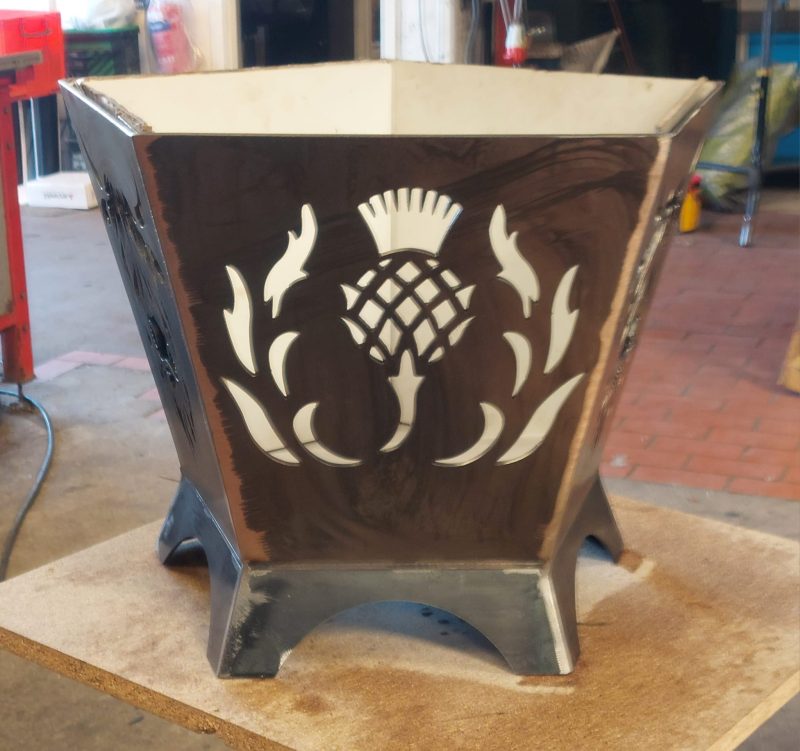Steel Pentagonal Scotland Firepit