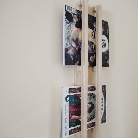 Handcrafted Wooden Magazine Rack - Wall Mounted Magazine Organiser