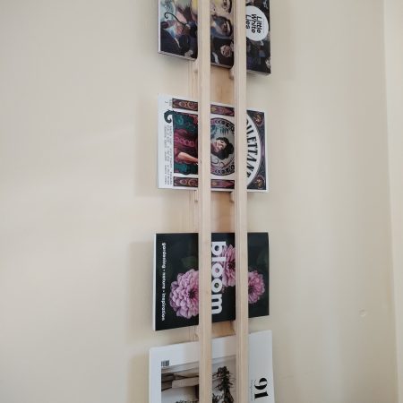 Handcrafted Wooden Magazine Rack - Wall Mounted Magazine Organiser