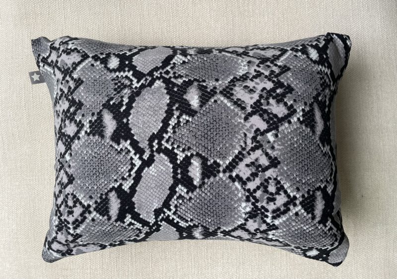 Mini pillow with removable cover ("Supersoft Snake")