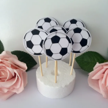 Football Cupcake/Food Picks, Football Party Table Decor, Football Table Decor