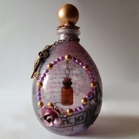 Alice in Wonderland Themed Decorative bottle