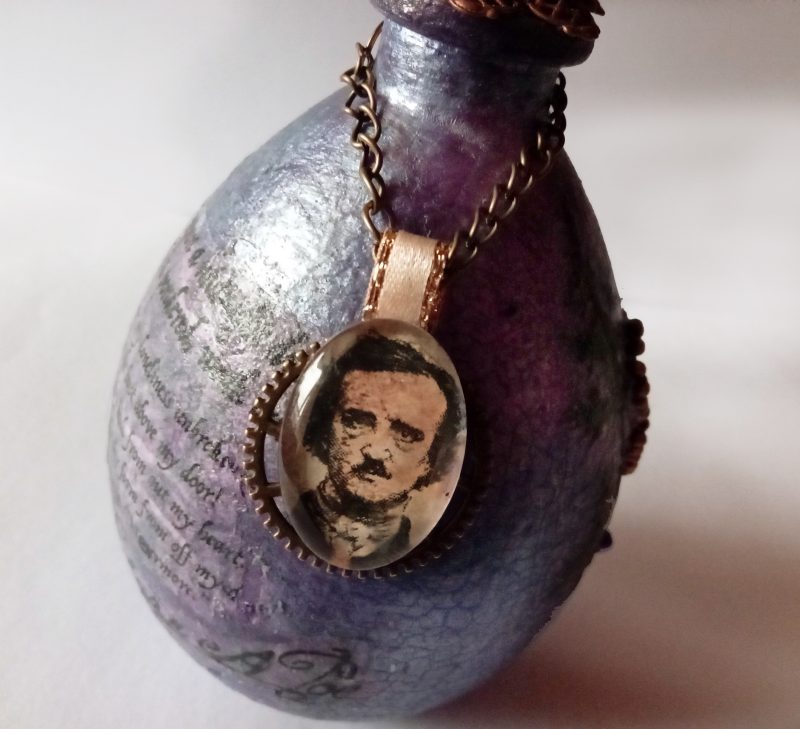 Gothic Edgar Allan Poe Themed Bottle