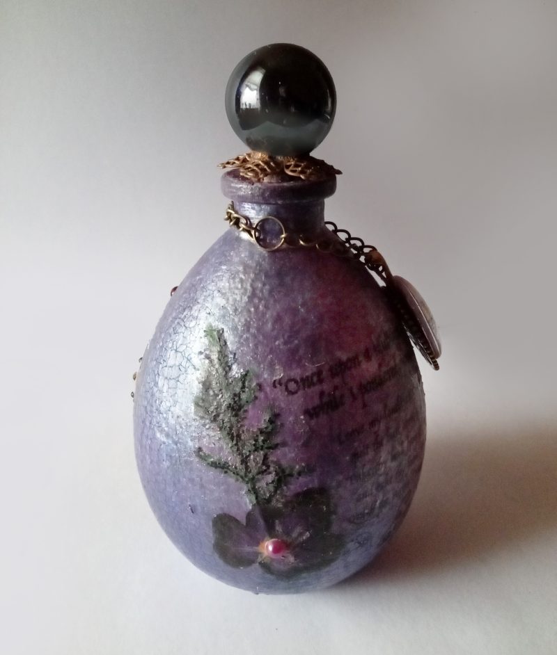 Gothic Edgar Allan Poe Themed Bottle