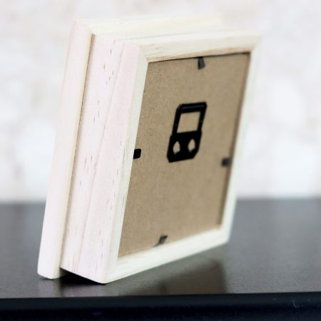 A wooden framed cross stitch a lovely little gift for yourself or a loved one.