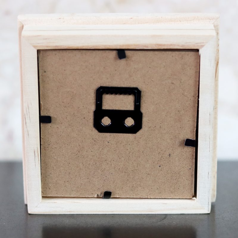 A wooden framed cross stitch a lovely little gift for yourself or a loved one.
