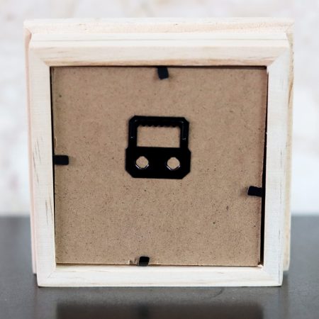 A wooden framed cross stitch a lovely little gift for yourself or a loved one.